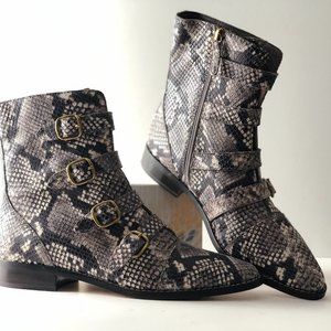 J.Crew Leather Multi Buckle Troy Boot